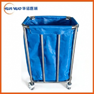 不銹鋼污衣袋車:B27-1